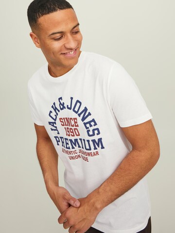 T-Shirt 'BOOSTER' JACK & JONES en blanc