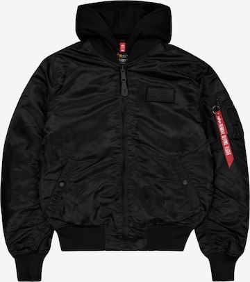 ALPHA INDUSTRIES Prechodná bunda 'MA-1' - Čierna: predná strana