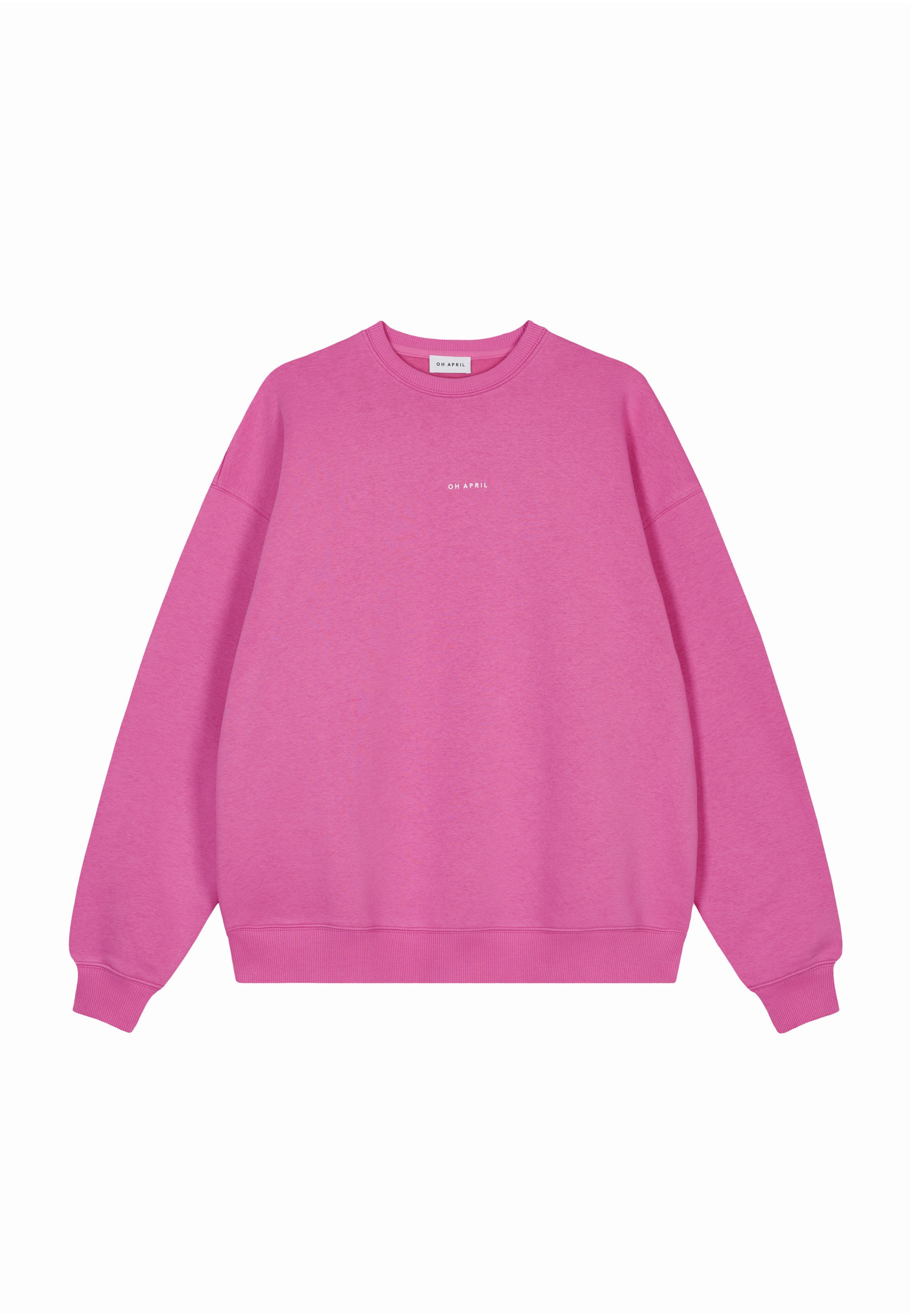 Sweat-shirt OH APRIL en rose : devant