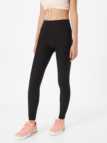 Skinny Pantalon de sport 'ELAIA' ONLY PLAY en noir : devant