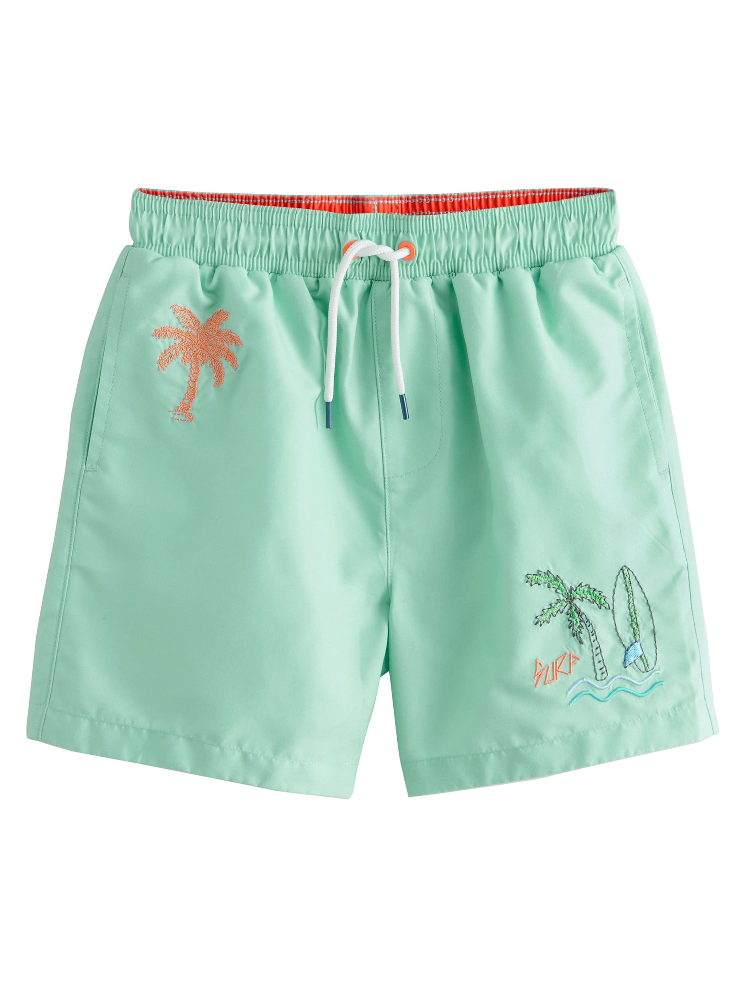 Pantaloncini da bagno di Next in verde: frontale