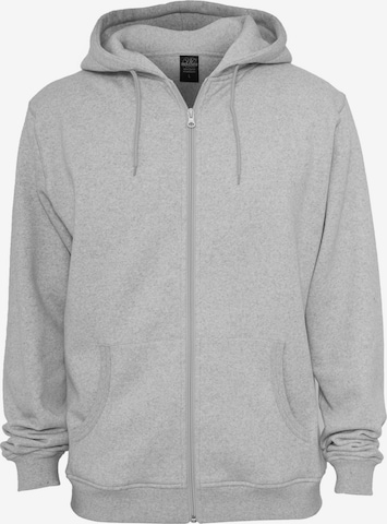 Urban Classics - Sudadera con cremallera en gris: frente