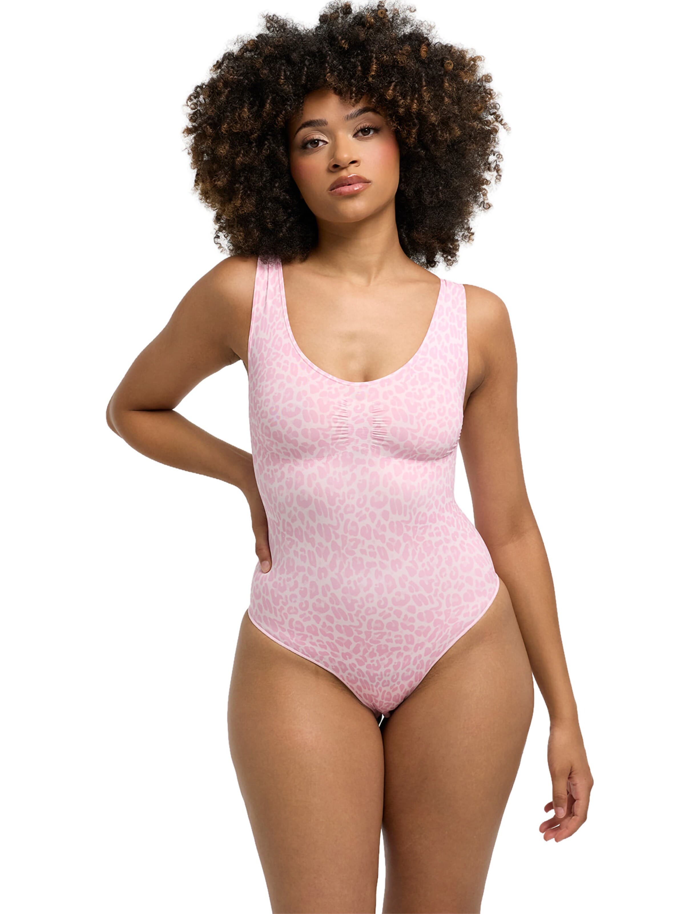 cfab Formujúce body 'Tank Bodysuit Sculpting Shapewear mit Slip' - Ružová