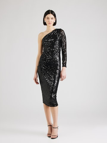 Sistaglam Cocktail Dress 'MAEVE' in Black: front