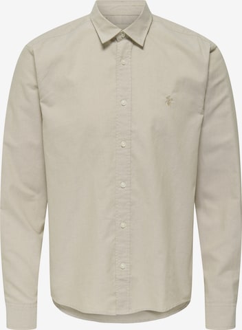Only & Sons Hemd 'ONSALVARO' in Beige: Vorderseite