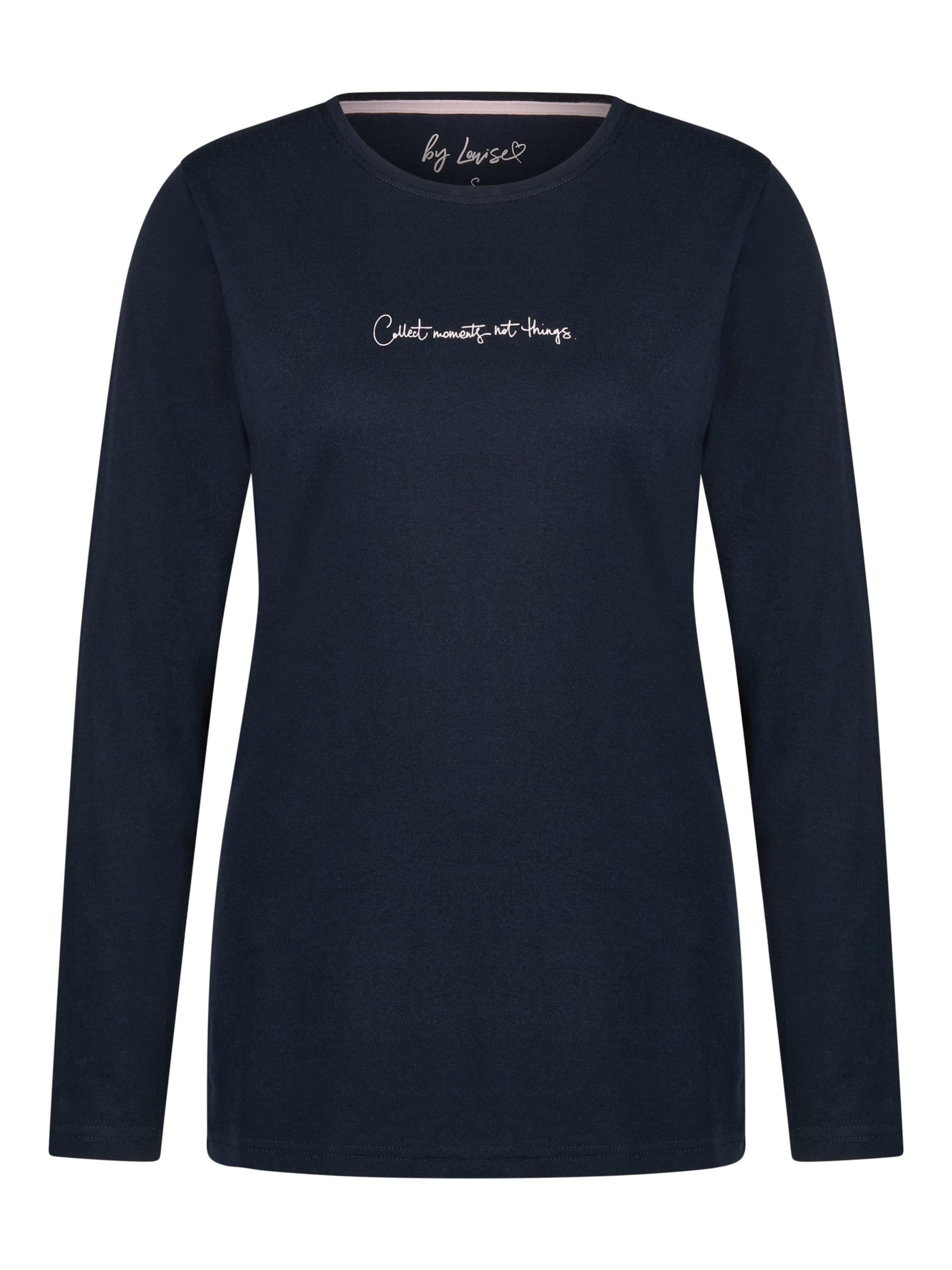 By Louise Pyjama 'By Louise Dames Pyjama Set Lang' in Blauw