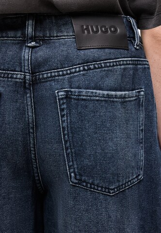 HUGO Широкий Джинсы с плиссировкой '937' в Синий