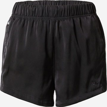 ADIDAS ORIGINALS - Loosefit Pantalón 'Premium Essentials Satin' en negro: frente