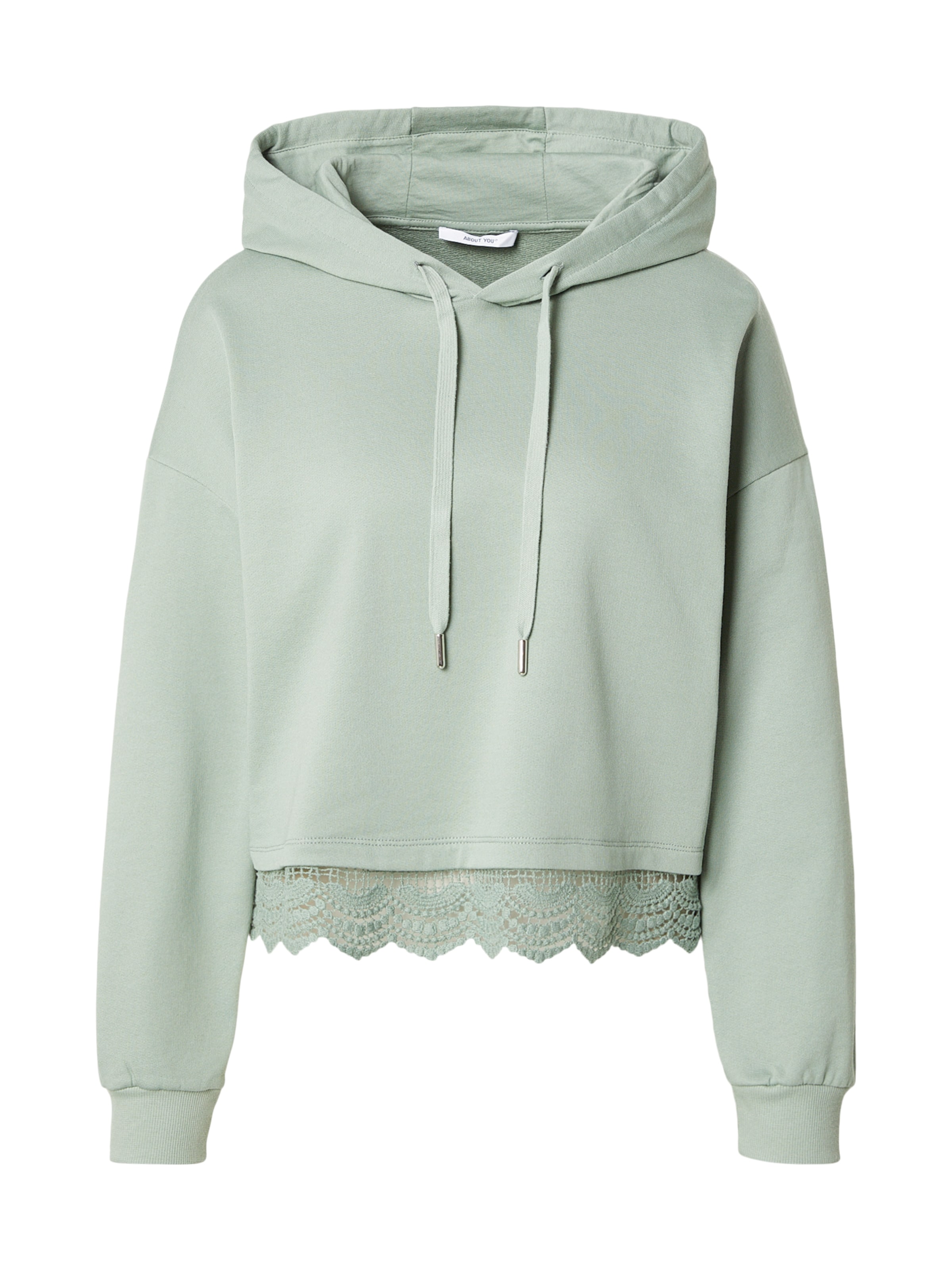 ABOUT YOU Свитшот 'Letizia' в Зеленый: спереди