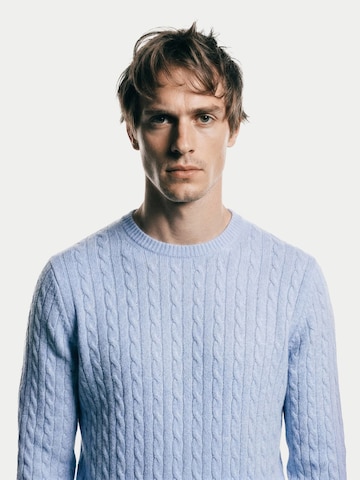 Pull-over GOBI Cashmere en bleu : devant