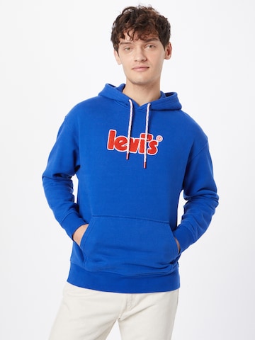 LEVI'S ® Regular fit Tréning póló 'Relaxed Graphic Hoodie' - kék: elől