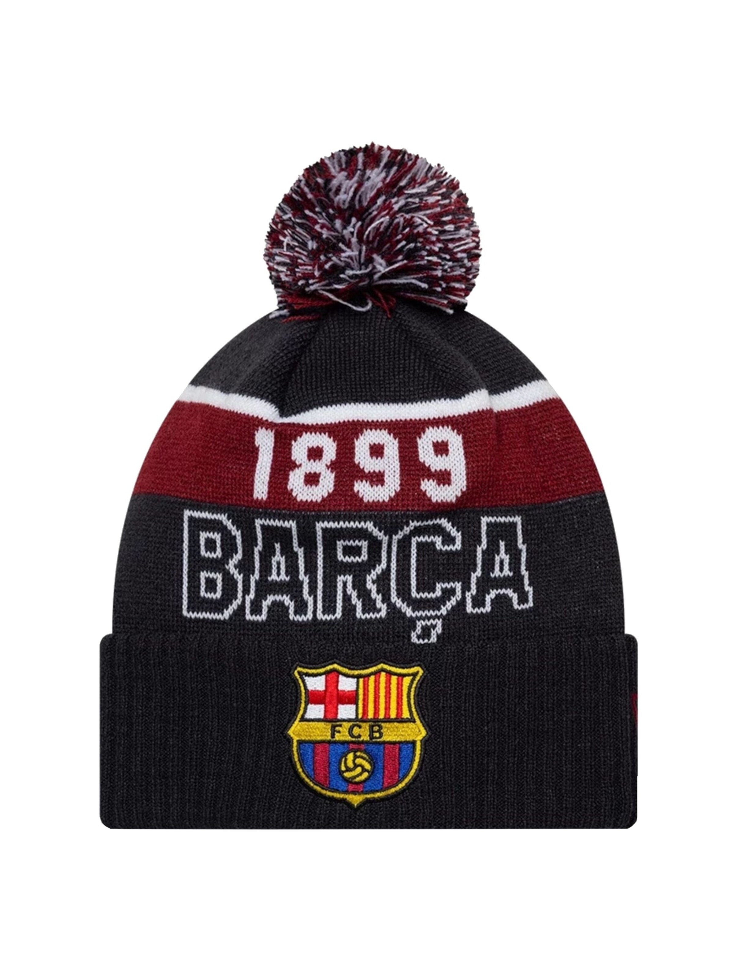 NEW ERA Muts 'New Era Core Sport Knit Beanie FC Barcelona Hat' in Blauw: voorkant