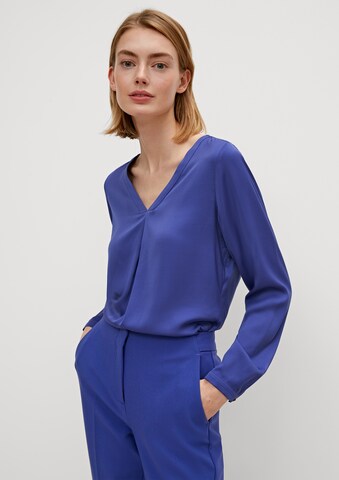 COMMA Bluse in Blau: Vorderseite