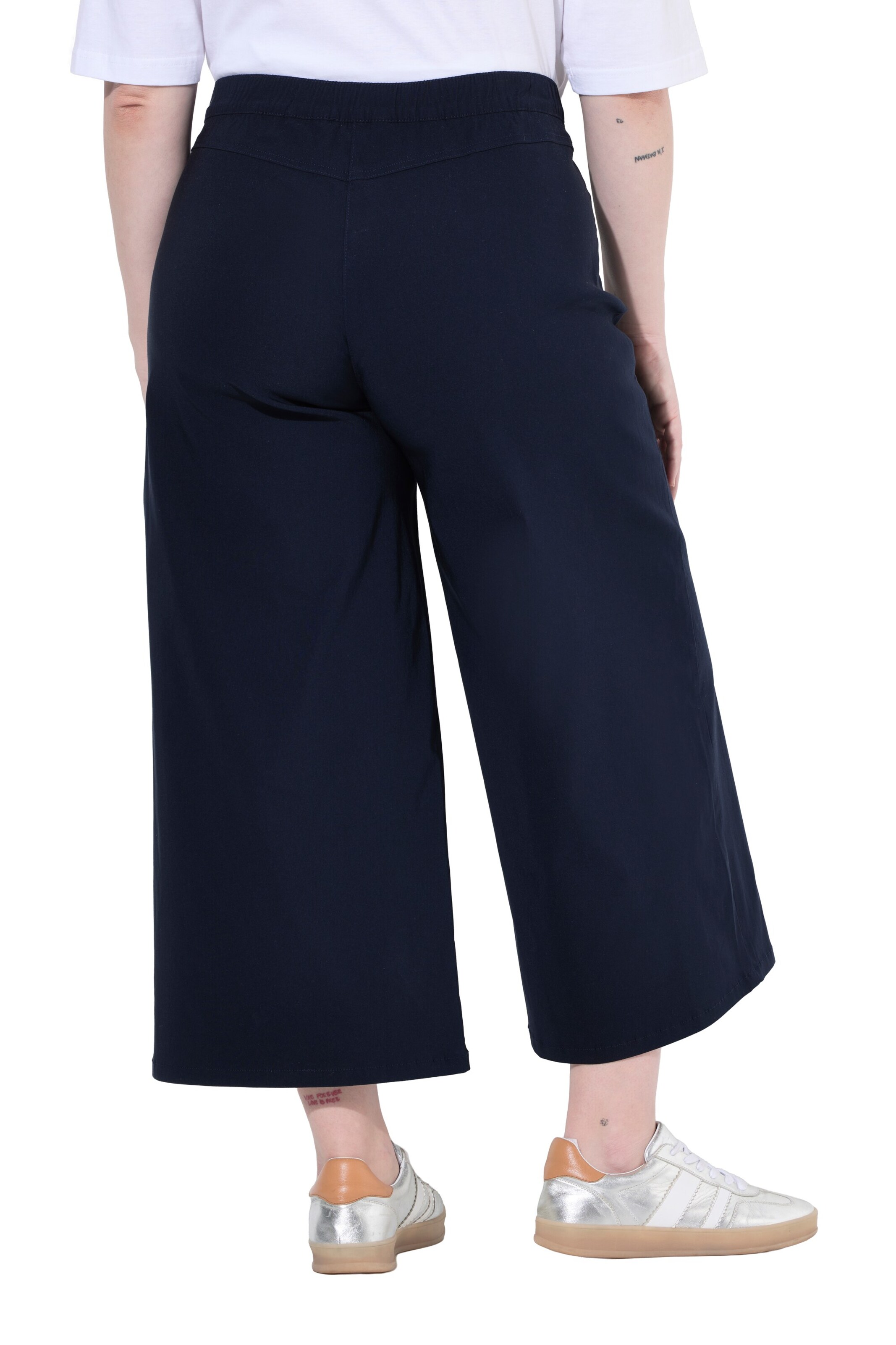 Ulla Popken Wide Leg Hose in Blau