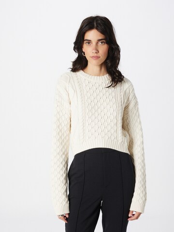 Pull-over 'Scrovey' HUGO en blanc : devant