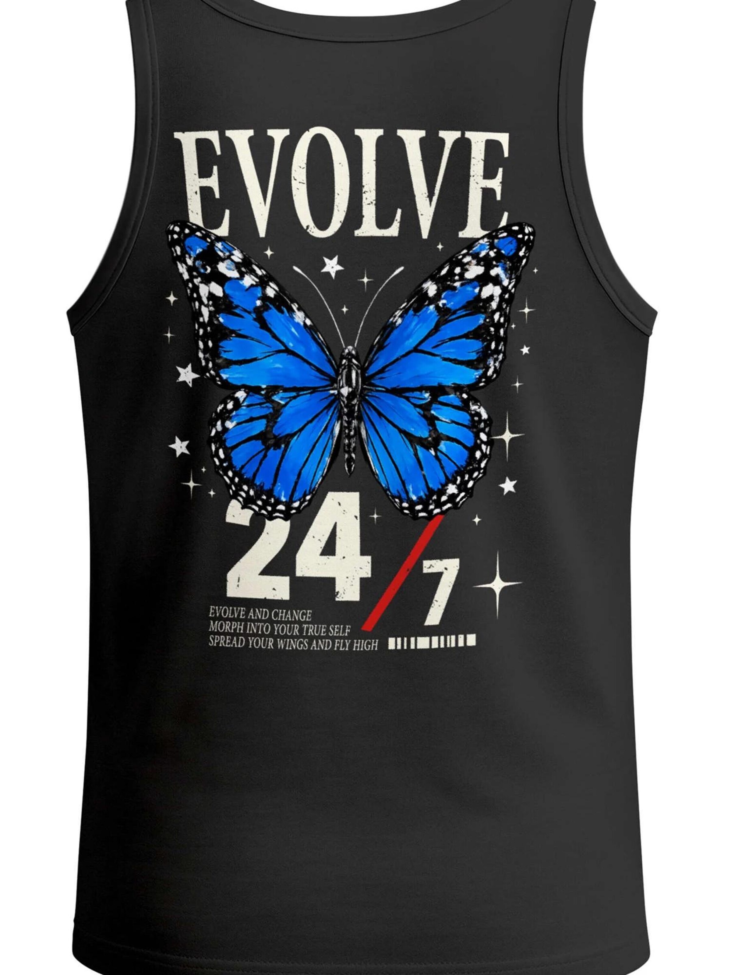 Neverless Shirt 'Butterfly 247' in Black