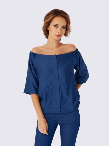 Anushka - Blusa en azul: frente