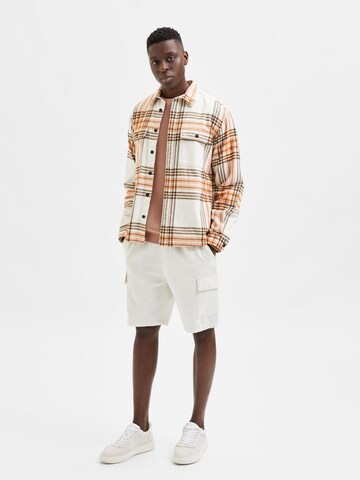 SELECTED Regular fit Button Up Shirt 'PATRICE' in White