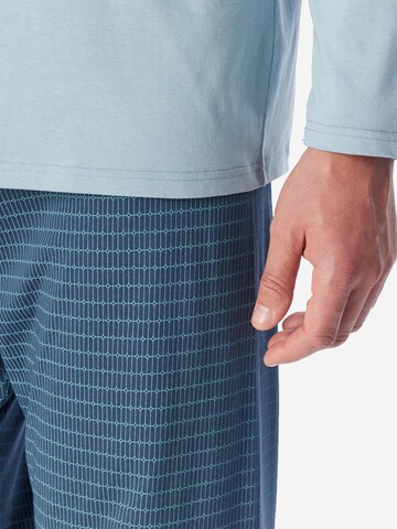 SCHIESSER Pyjama lang 'Comfort Essentials' in Blauw