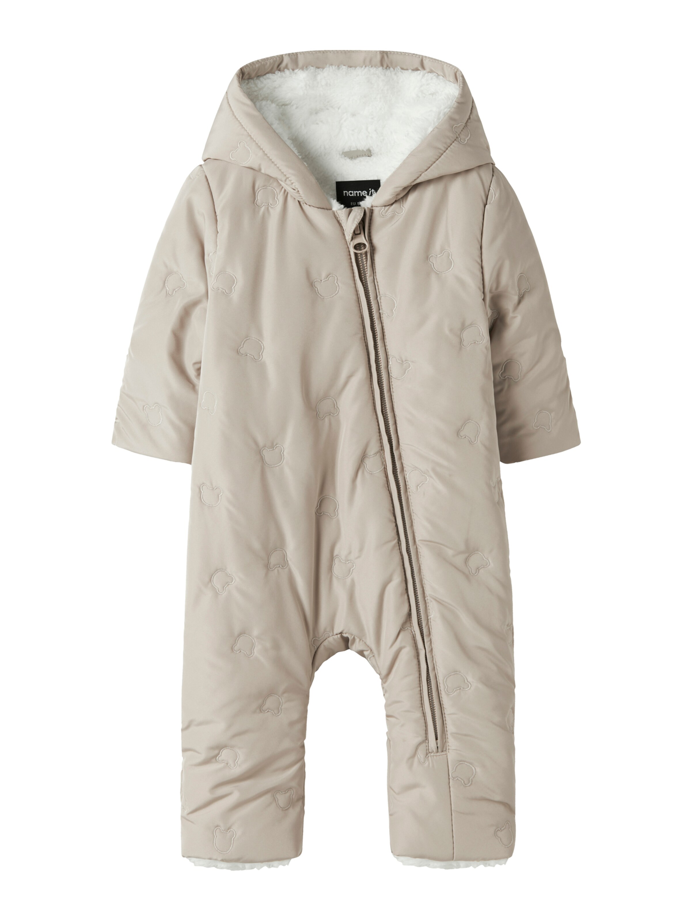 NAME IT Dungarees 'NBNMASOFT' in Beige: front