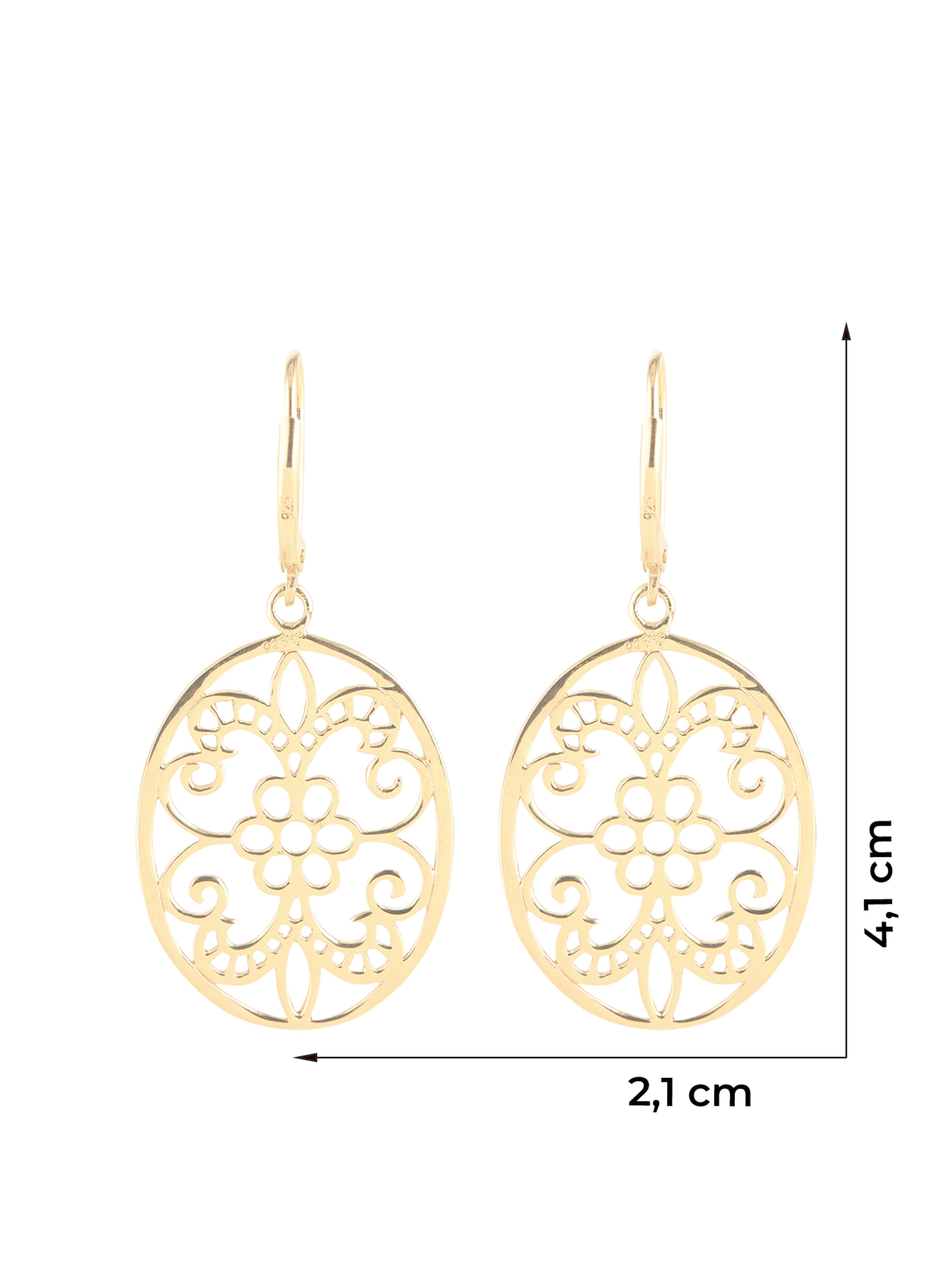 ELLI Earrings 'Ornament' in Gold