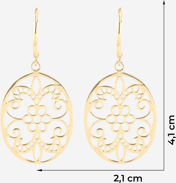 ELLI Uhani 'Ornament' | zlata barva