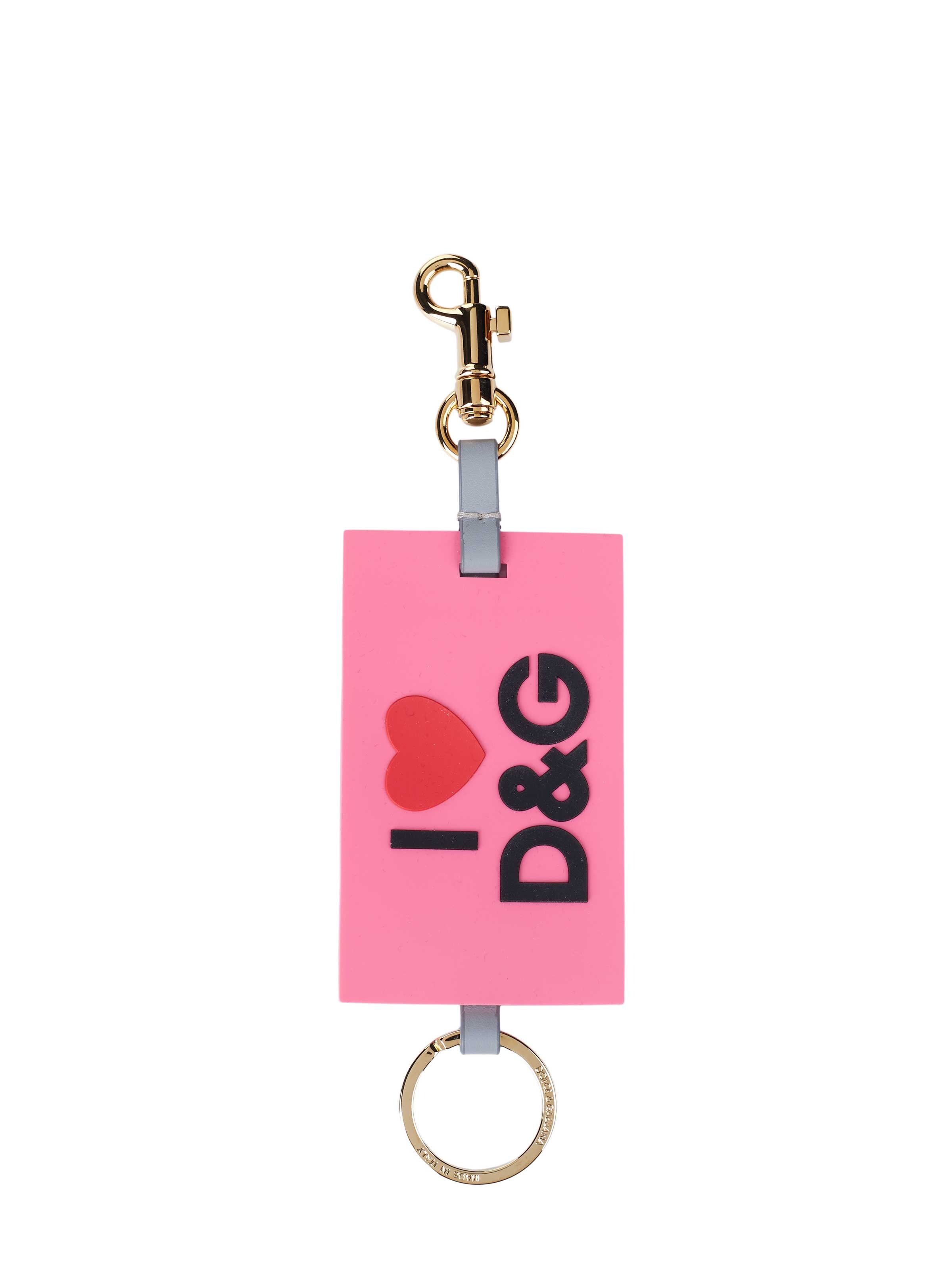 DOLCE & GABBANA - Llavero en rosa: frente
