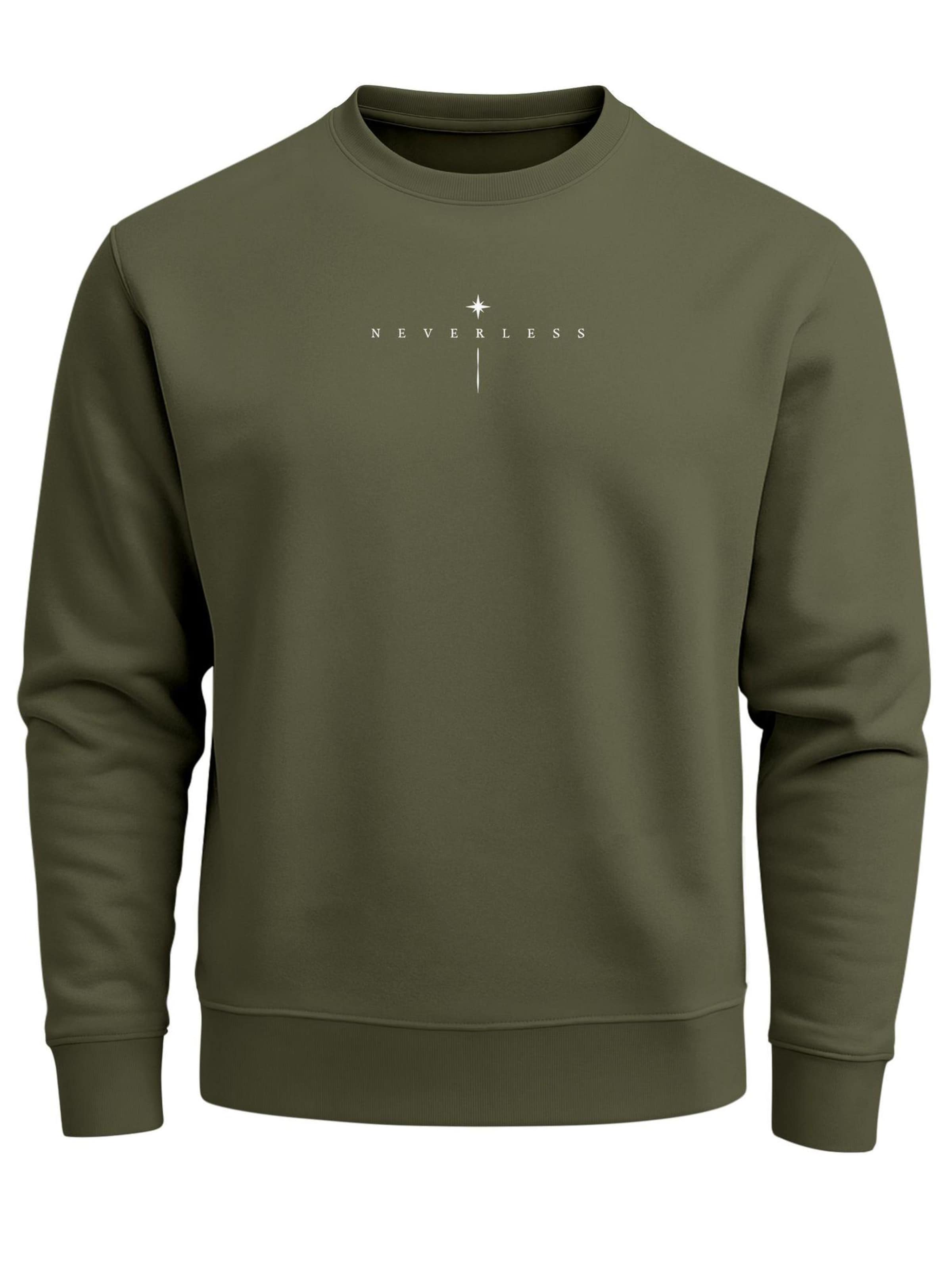 Neverless Sweatshirt 'Spiritual Awareness'‌‌‌‌‌‌‌‌‌ in Grün: Vorderseite