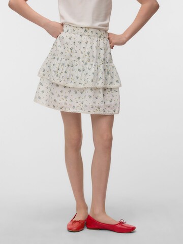 Vero Moda Girl Nederdel 'VMTrine' i hvid: forside