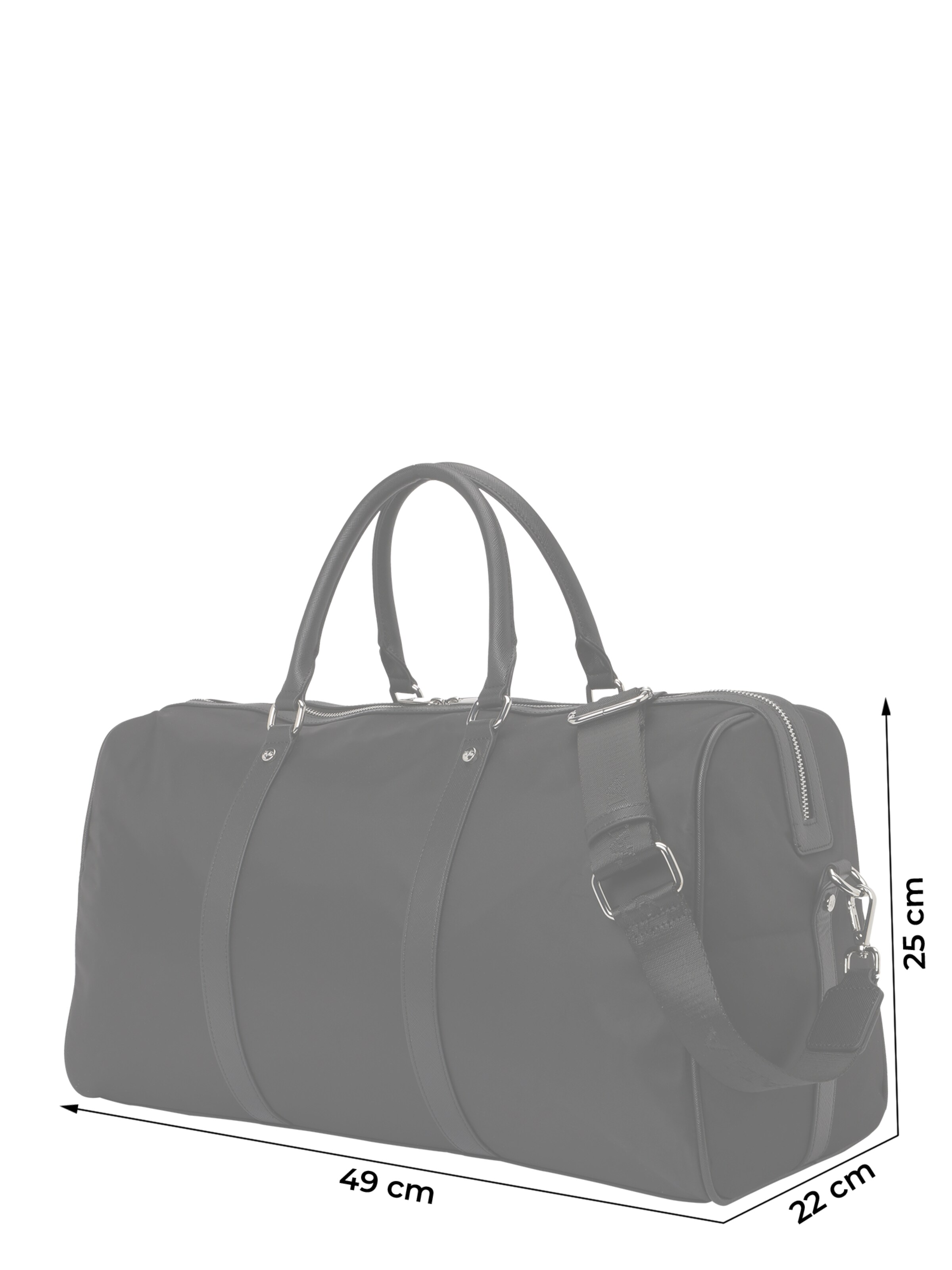 Sac week-end 'Barnario' 19V69 ITALIA en noir : devant