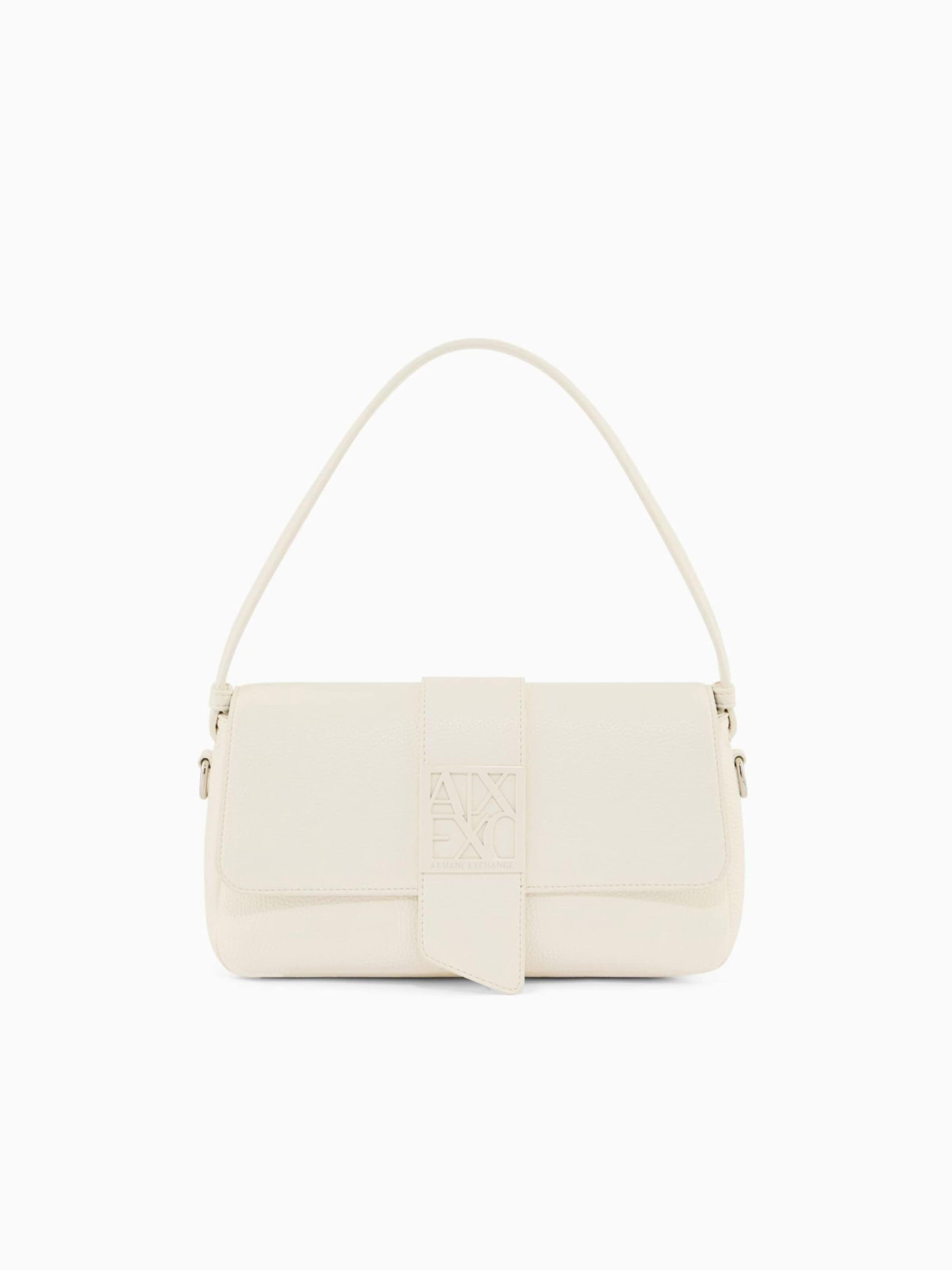 ARMANI EXCHANGE - Bolso de mano 'XW002592' en blanco: frente