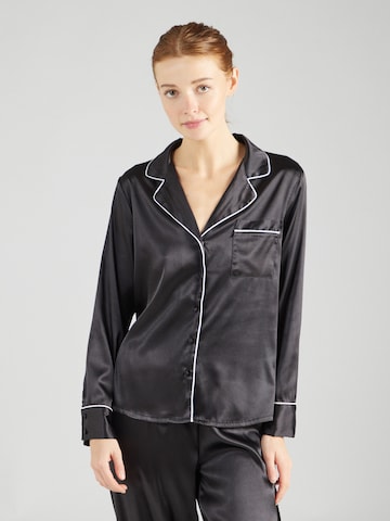 Hunkemöller Pajama Shirt in Black: front