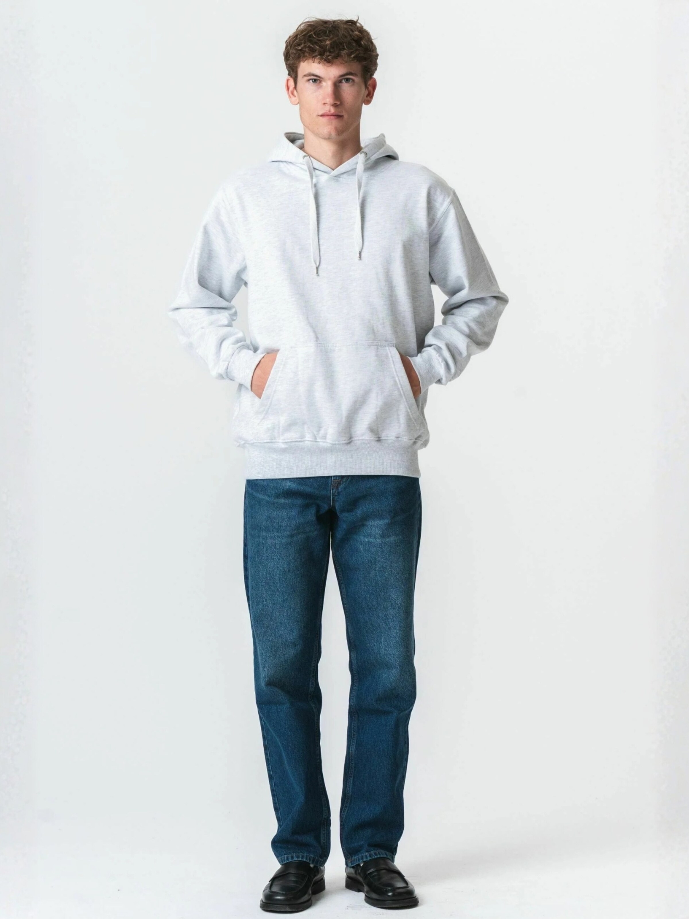 TEESHOPPEN Pullover ' Hoodie ' i grå