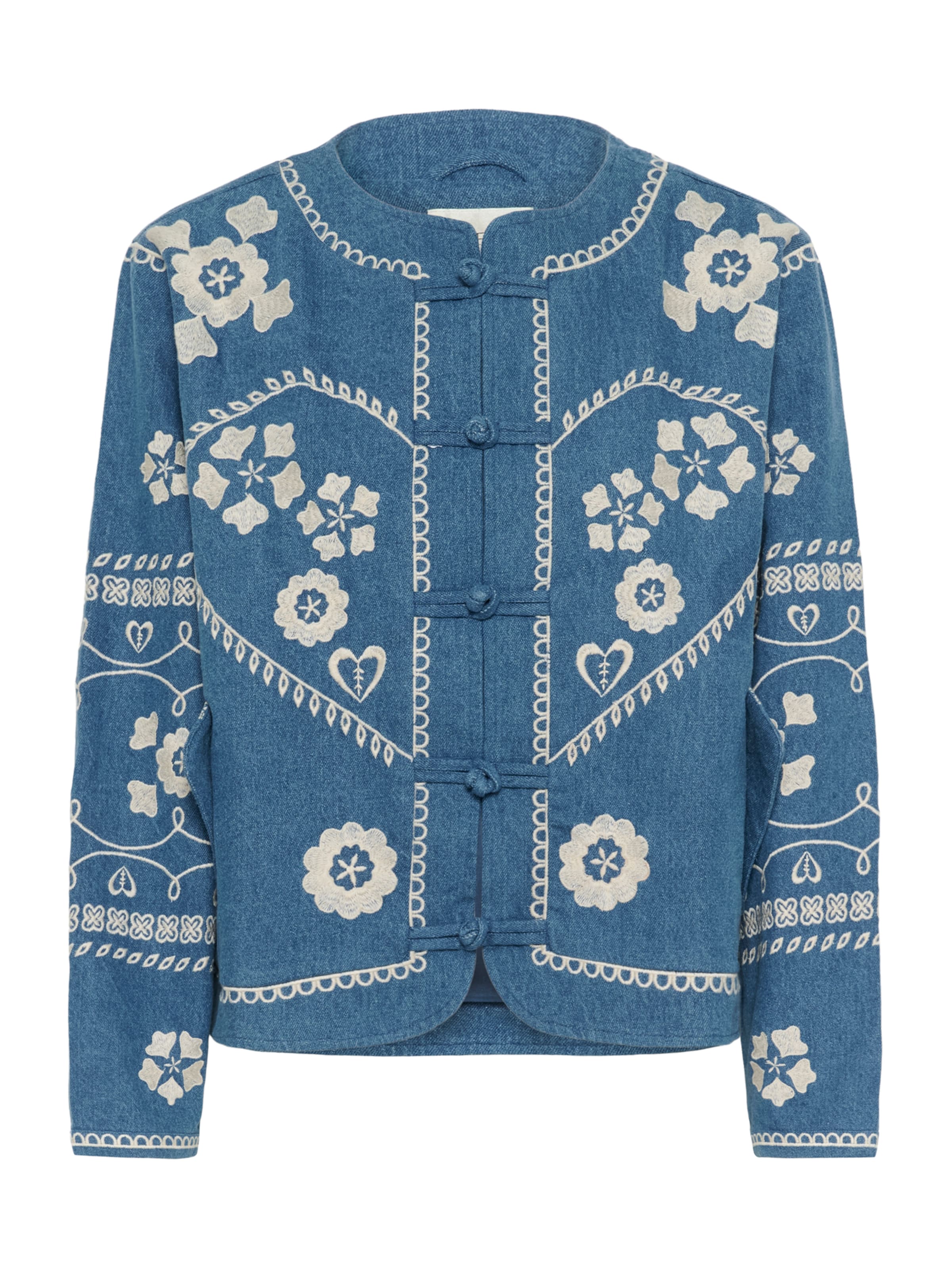 Cream Prechodná bunda 'CRTannie' - Modrá: predná strana