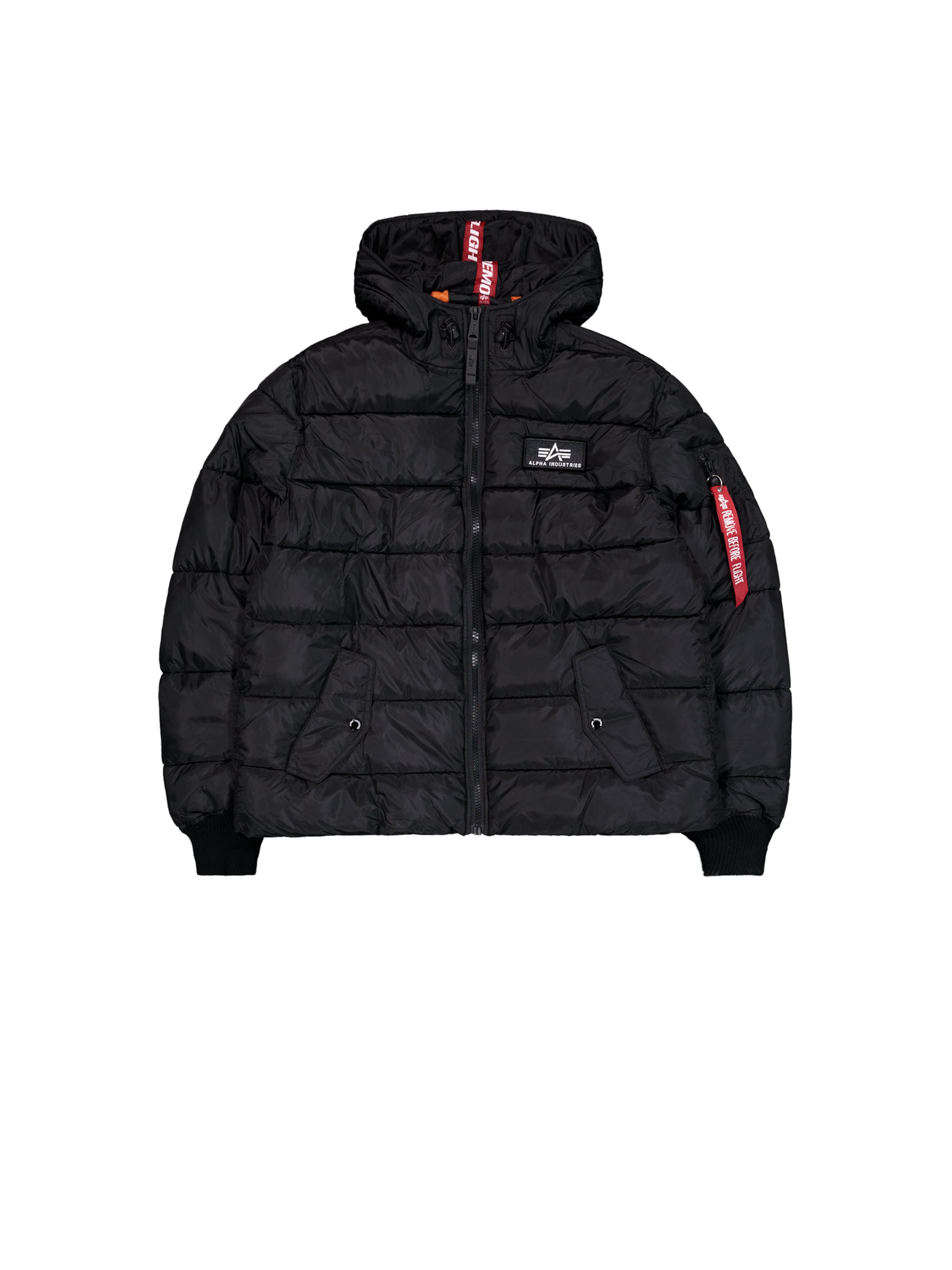 ALPHA INDUSTRIES Winter Jacket 'Alpha FD' in Black: front