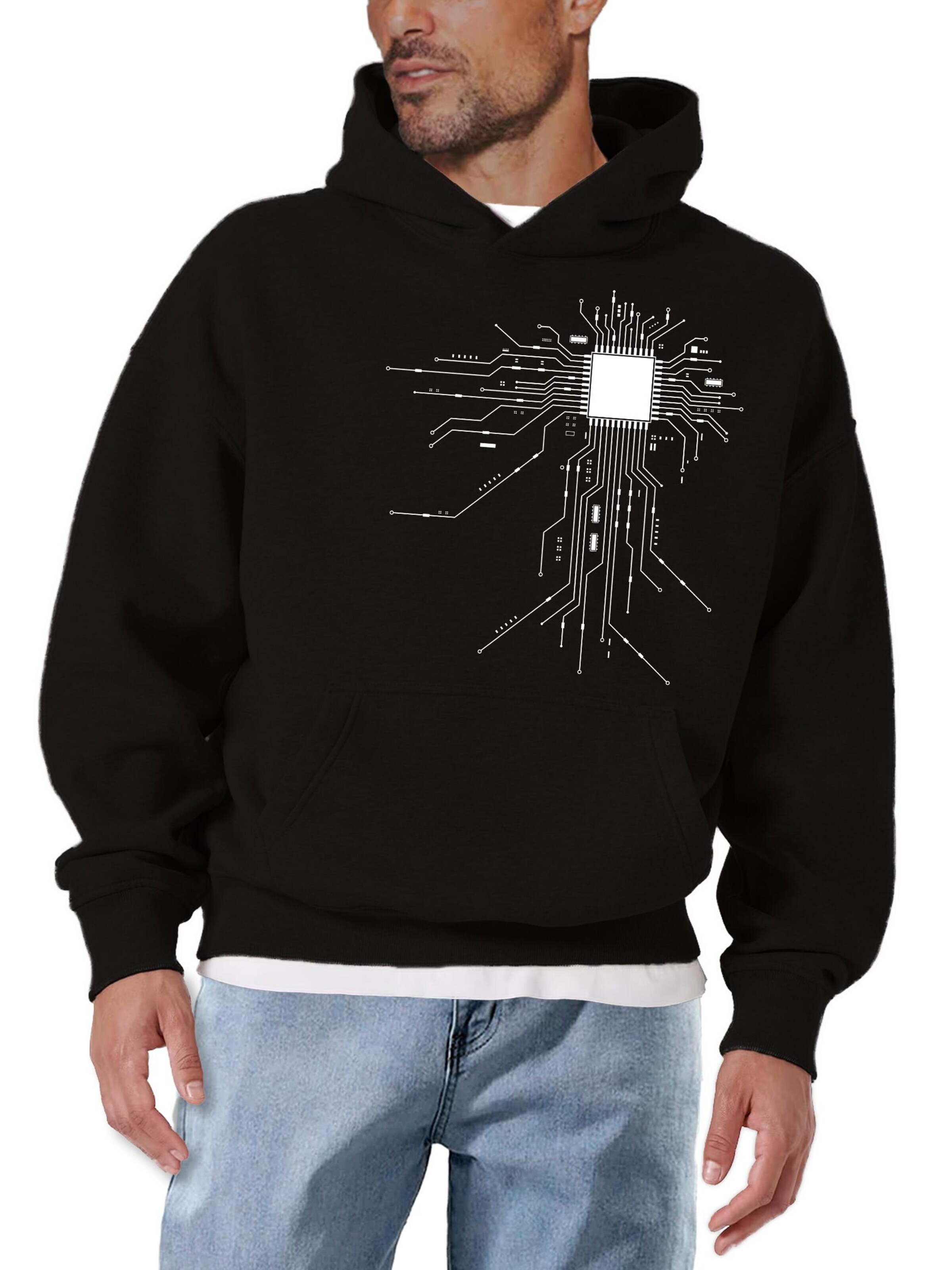 MAKAYA Sweatshirt in Black: front