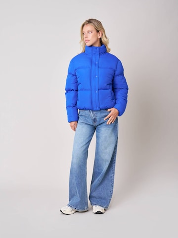 Deeluxe Wintermantel in Blauw