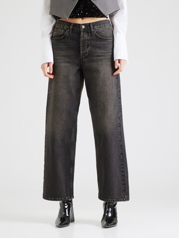 Wide Leg Jean TOPSHOP en noir : devant