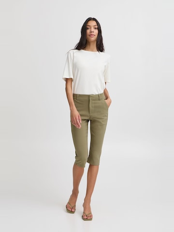 Coupe slim Pantalon 'Dixi' b.young en vert