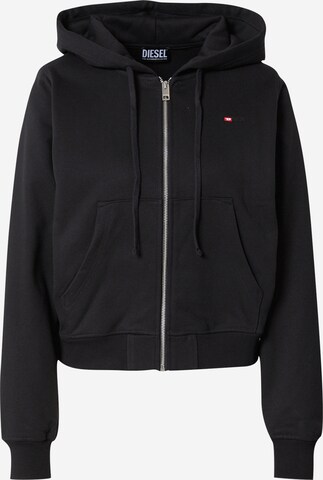 DIESEL Sweat jacket in Black: front