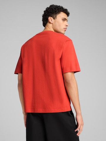 T-Shirt 'Puma Wardrobe Ess Boxy Tee' PUMA en rouge