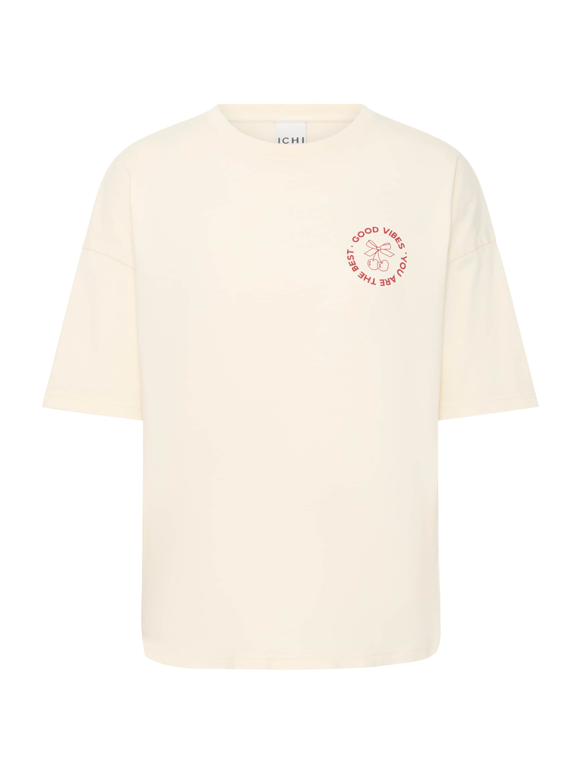 ICHI Shirt 'IHNABINO' in Beige: voorkant