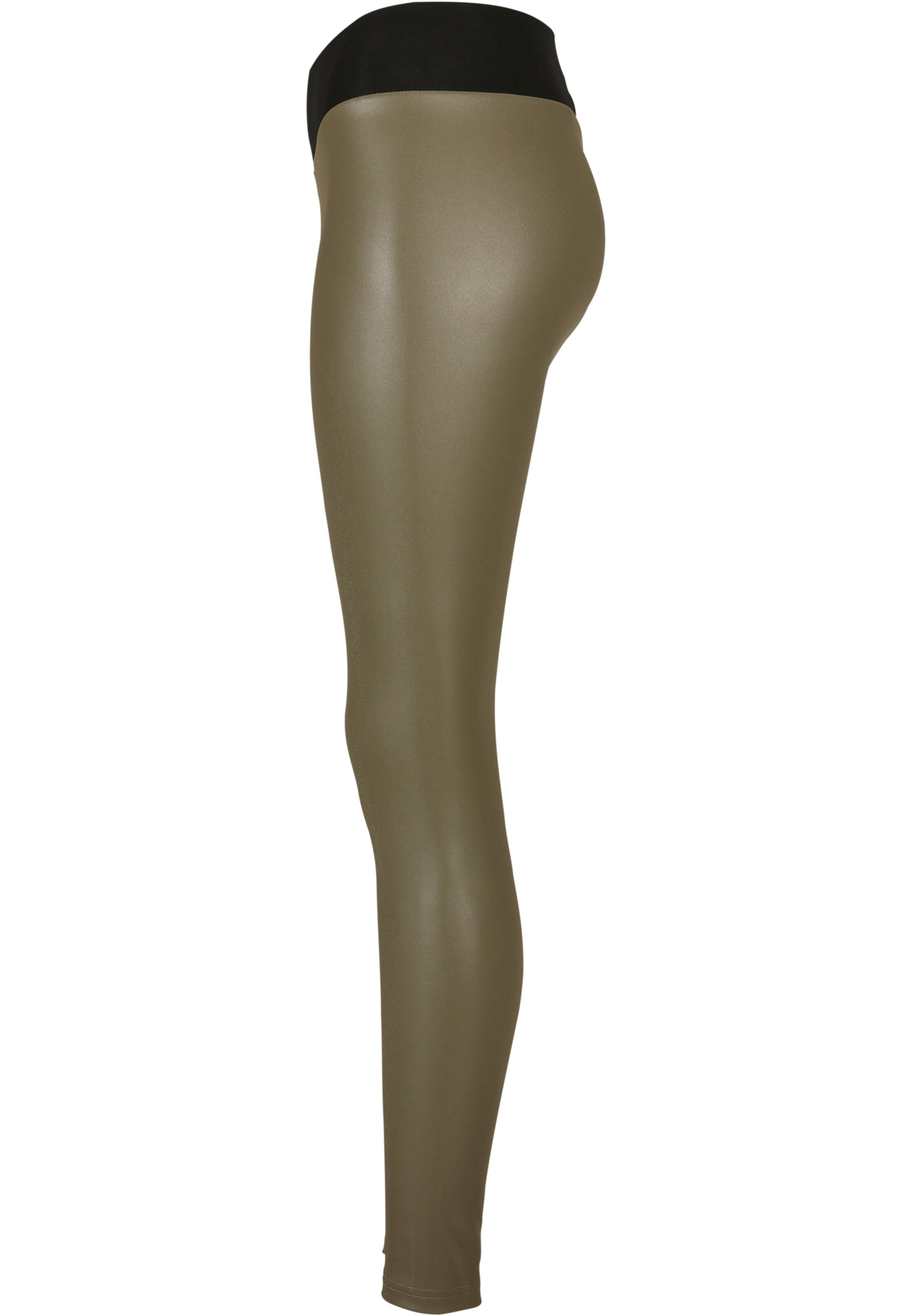 Urban Classics - Skinny Leggings em verde
