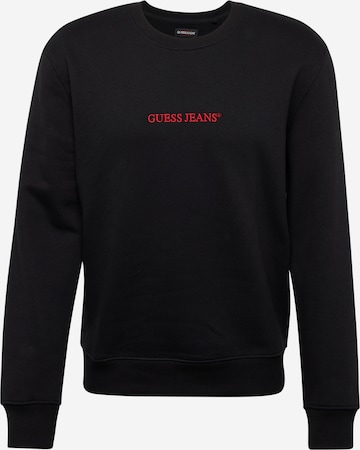 Sweat-shirt GUESS JEANS en noir : devant