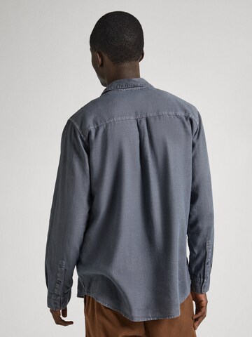Pepe Jeans Regular fit Button Up Shirt 'PAYTTON' in Grey
