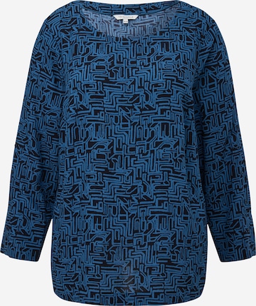 TRIANGLE Blouse in Blauw: voorkant