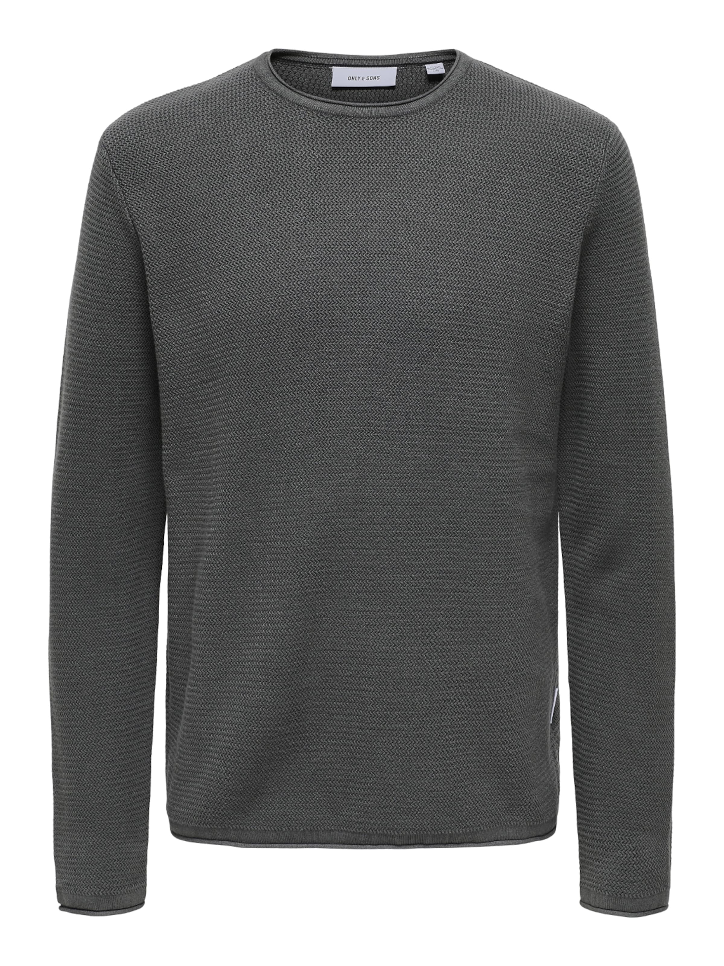 Pull-over 'Eric' Only & Sons en gris : devant