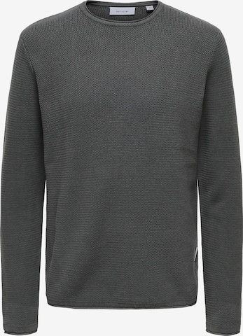 Pull-over 'Eric' Only & Sons en gris : devant