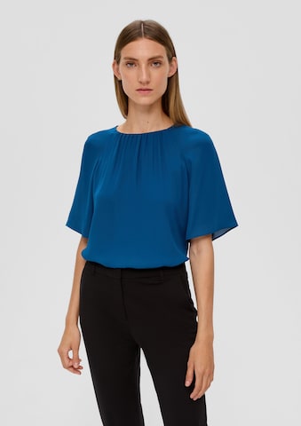 s.Oliver BLACK LABEL Bluse in Blau: predná strana