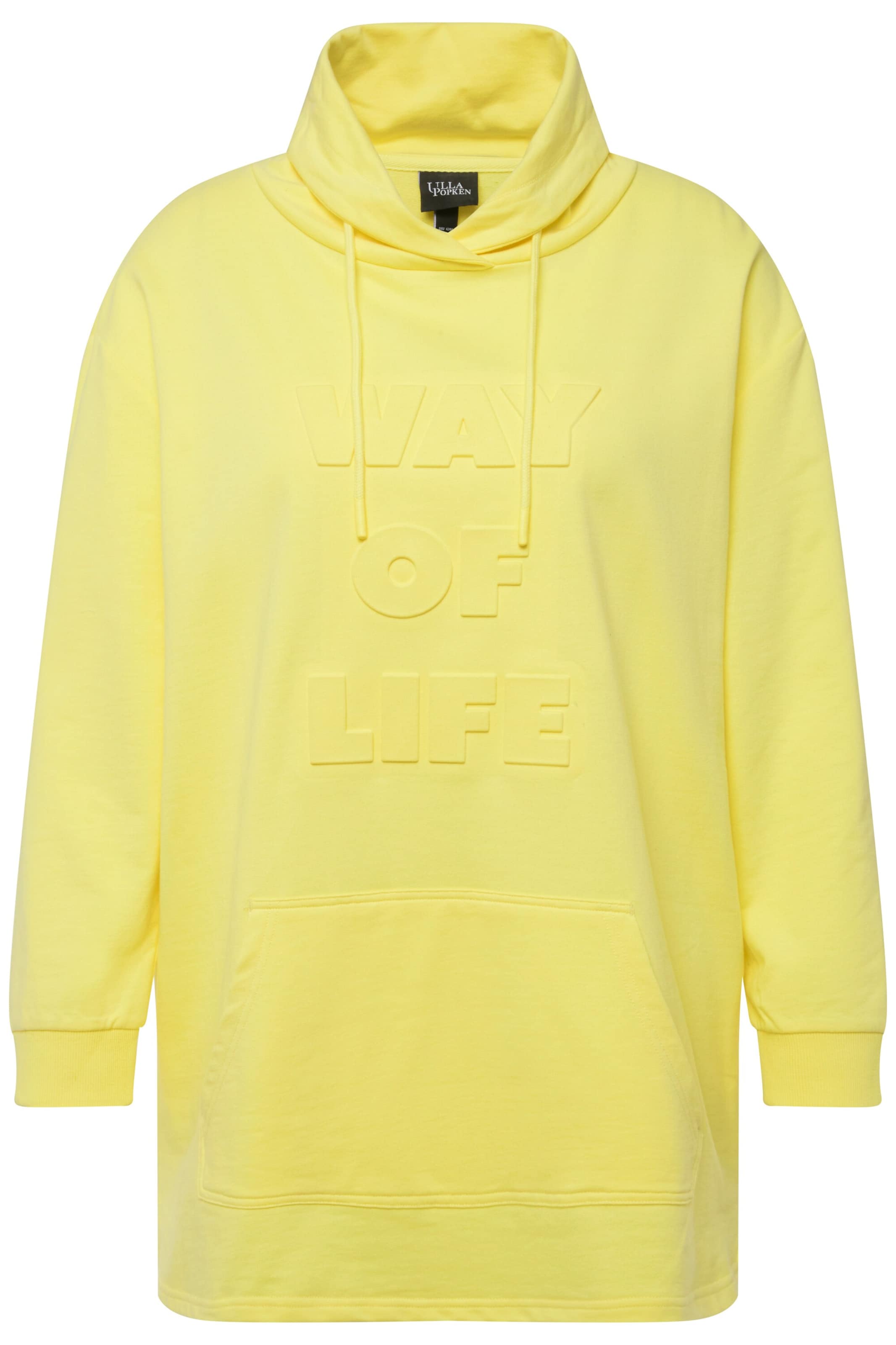 Ulla Popken Sweatshirt in Yellow: front